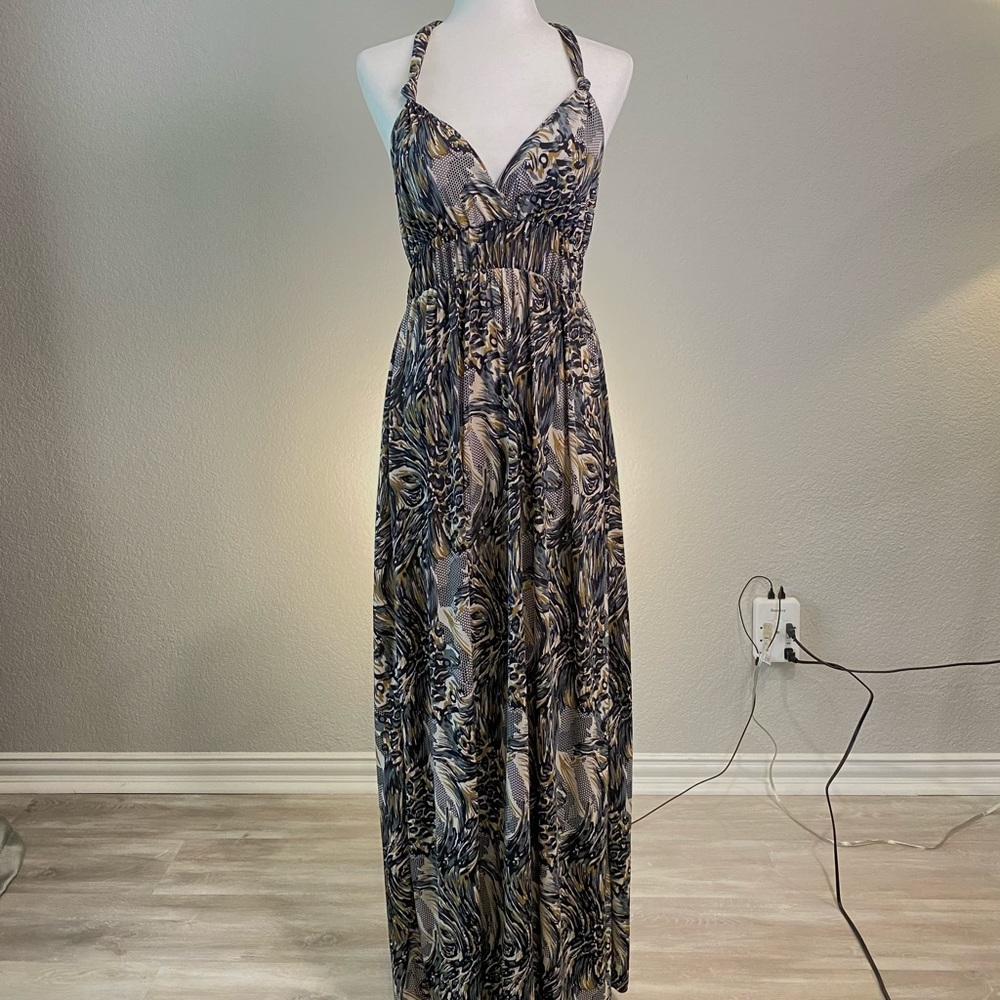 Azules Maxi Dress Halter Top